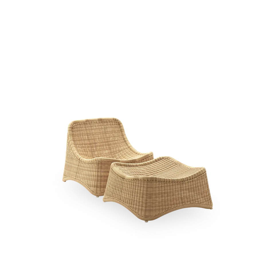 Chill Exterior Lounge Chair by Sika-Design in Natural core weave, ArtFibre & Aluminium – product photo