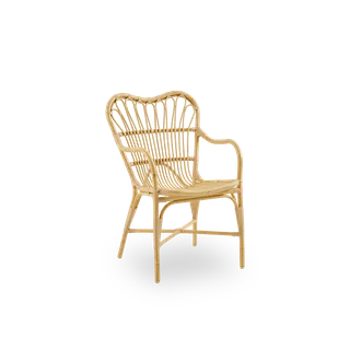 Margret Exterior Dining Armchair von Sika-Design in Natural, Aluminium & ArtFibre, Ohne – Produktfoto 2 von 2