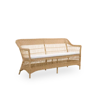 Charlot 3-Seater Exterior Sofa by Sika-Design in Natural, ArtFibre & Aluminium, White (CY101), None – product photo 2 of 2