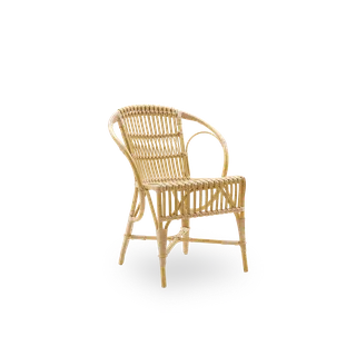 Robert Exterior Dining Chair by Sika-Design in Natural, Aluminium & ArtFibre, None – product photo 2 of 2