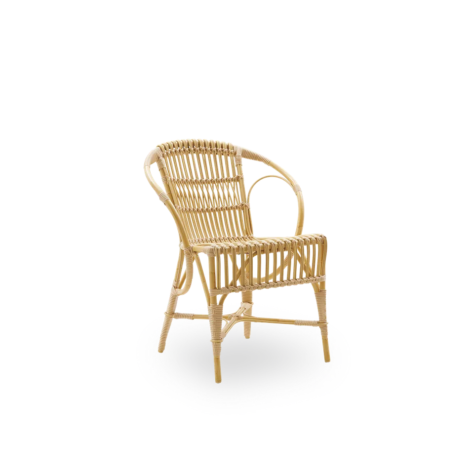 Robert Exterior Dining Chair by Sika-Design in Natural, Aluminium & ArtFibre, None – product photo 2 of 2