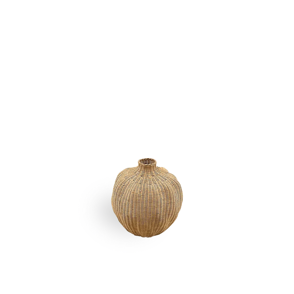 Flumen Basket H44 cm by Sika-Design in Natural core weave, Iron frame – product photo