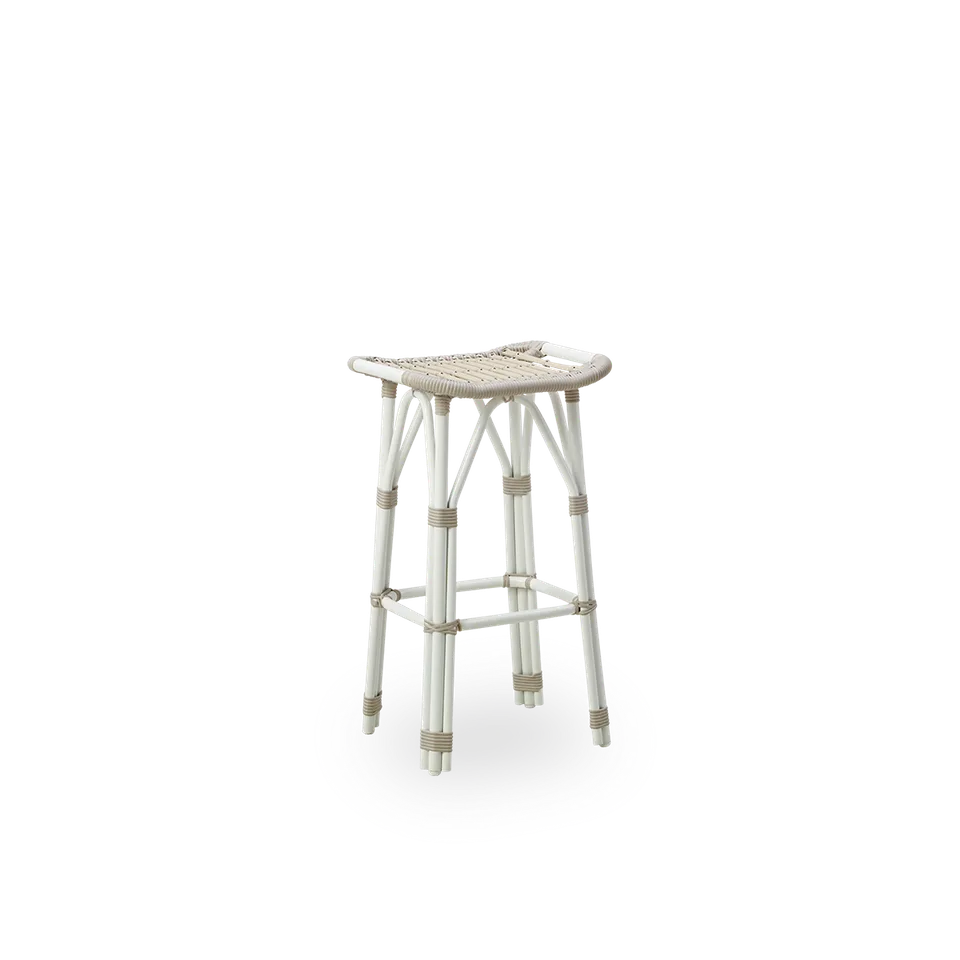 Salsa Exterior Bar Stool von Sika-Design in Dove White, Aluminium & ArtFibre – Produktfoto 2 von 2