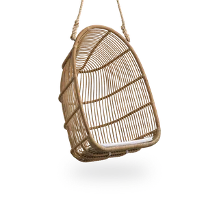 Renoir Hanging Chair van Sika-Design in Antique, Rattan, Geen – productfoto 2 van 2