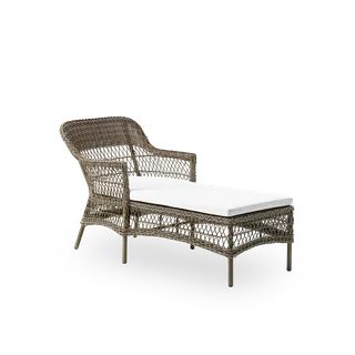 Olivia Exterior Sunbed by Sika-Design in Antique Grey, ArtFibre & Aluminium, None, None – product photo 1 of 2
