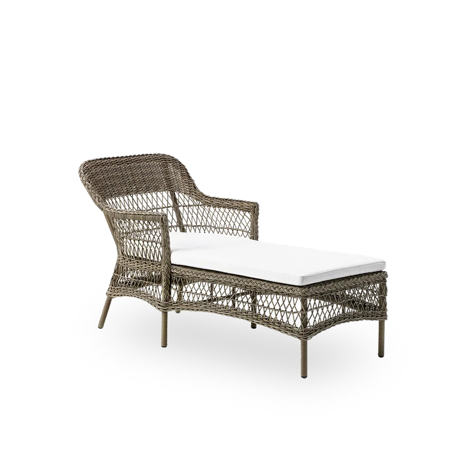 Olivia Exterior Sunbed by Sika-Design in Antique Grey, ArtFibre & Aluminium, None, None – product photo 1 of 2