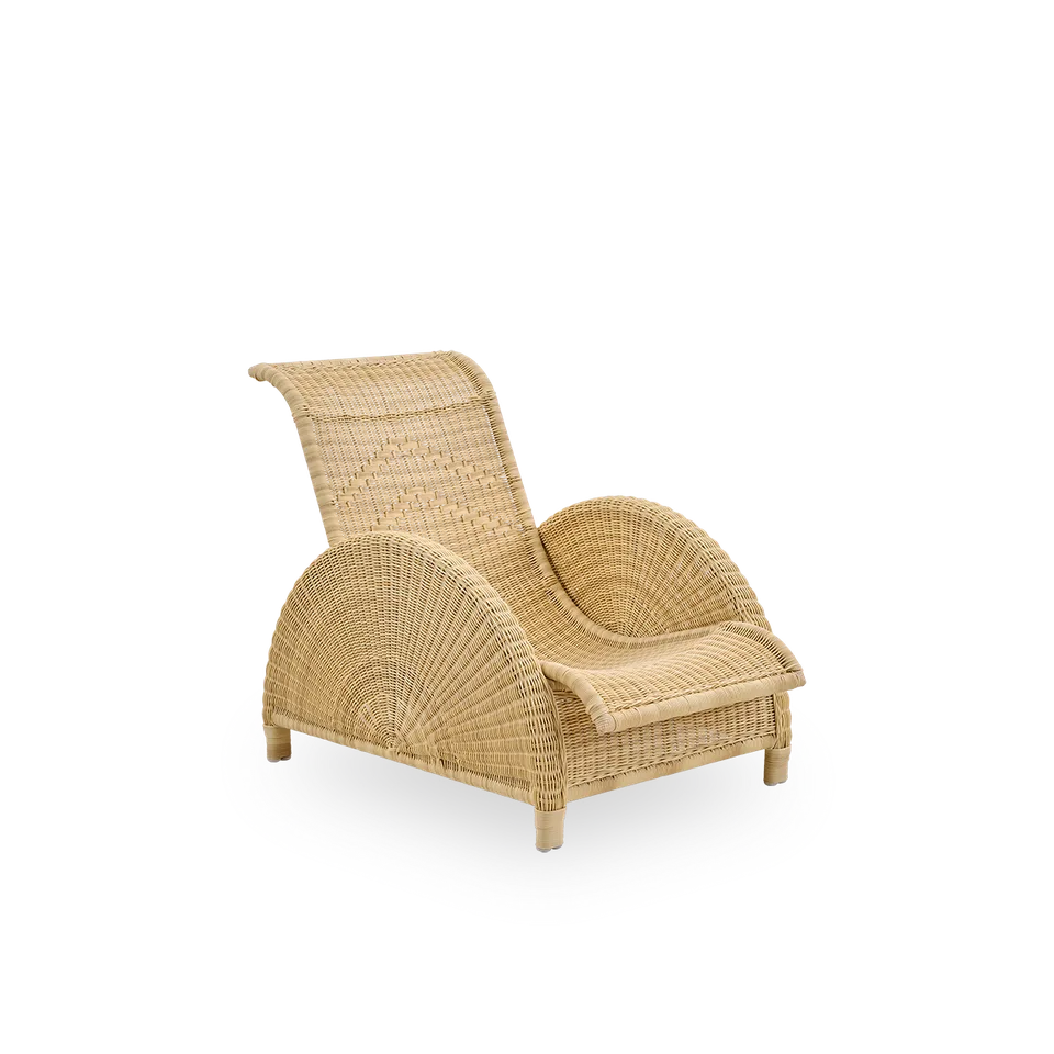 Paris Exterior Lounge Chair van Sika-Design in Natural core weave, ArtFibre & Aluminium, Geen, Geen – productfoto 3 van 3