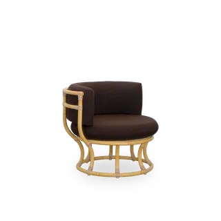Coco Exterior Lounge Chair de Sika-Design en Natural, Aluminium & ArtFibre, Tempotest, Denim (A615) – photo du produit 1 sur 2
