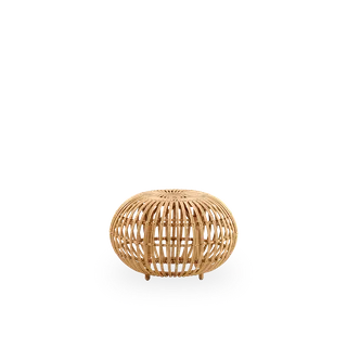 Ottoman Large van Sika-Design in Polished Antique, Rattan – productfoto 1 van 2
