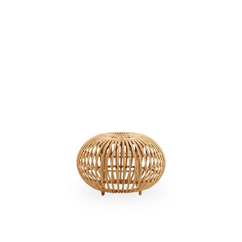 Ottoman Large van Sika-Design in Polished Antique, Rattan – productfoto 1 van 2