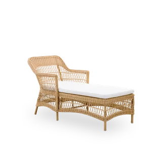 Olivia Exterior Sunbed by Sika-Design in Antique Grey, ArtFibre & Aluminium, None, None – product photo 2 of 2