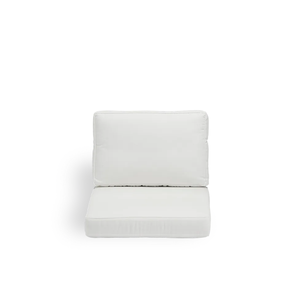 Stock item | Seat- and back cushion | Carrie Exterior Lounge Chair van Sika-Design in White (CY101) – productfoto 2 van 2