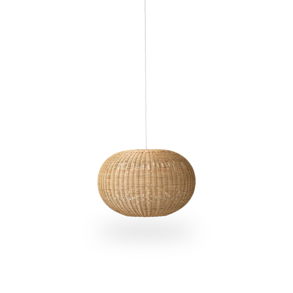 Tangelo Lampshade Ø49 cm | Medium by Sika-Design in Natural core weave, Iron frame – product photo