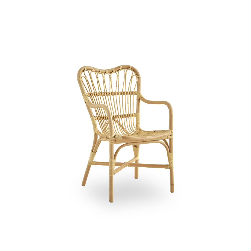 Margret Dining Chair von Sika-Design in Natural, Rattan, Ohne – Produktfoto 2 von 2