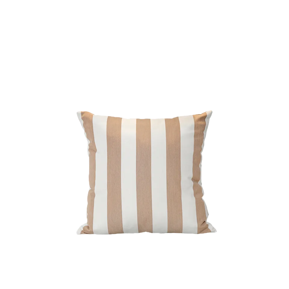 50X50 Exterior cushion by Sika-Design in Broad Striped, Beige – White (A680) – product photo 6 of 6