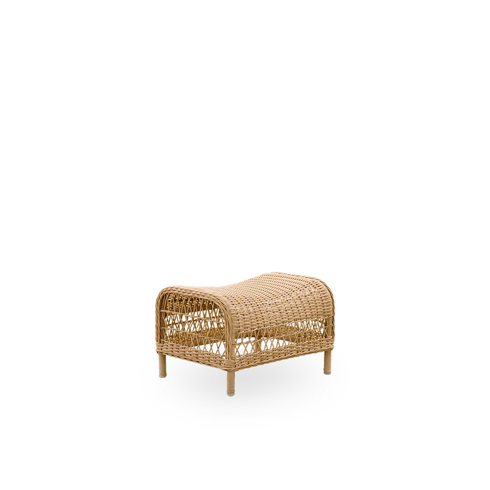 Dawn Exterior Footstool van Sika-Design in Antique Grey, ArtFibre & Aluminium – productfoto 1 van 2