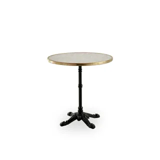 Lyon Café Table | Versalite Marble Ø70 cm de Sika-Design en Cast Iron, 3 legs, Versalite, Marble look Ø70 – photo du produit 2 sur 2