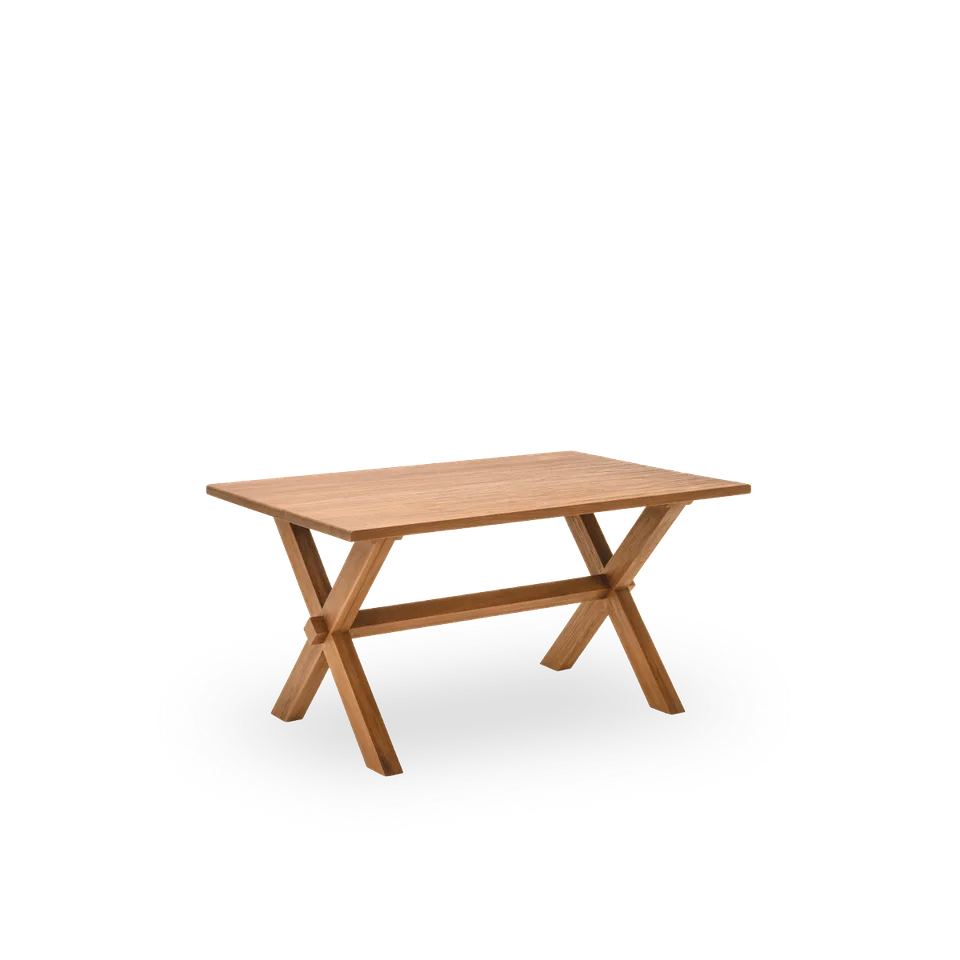 Hugo Teak Dining Table 140x90 cm von Sika-Design in Teak, Indoor – Produktfoto