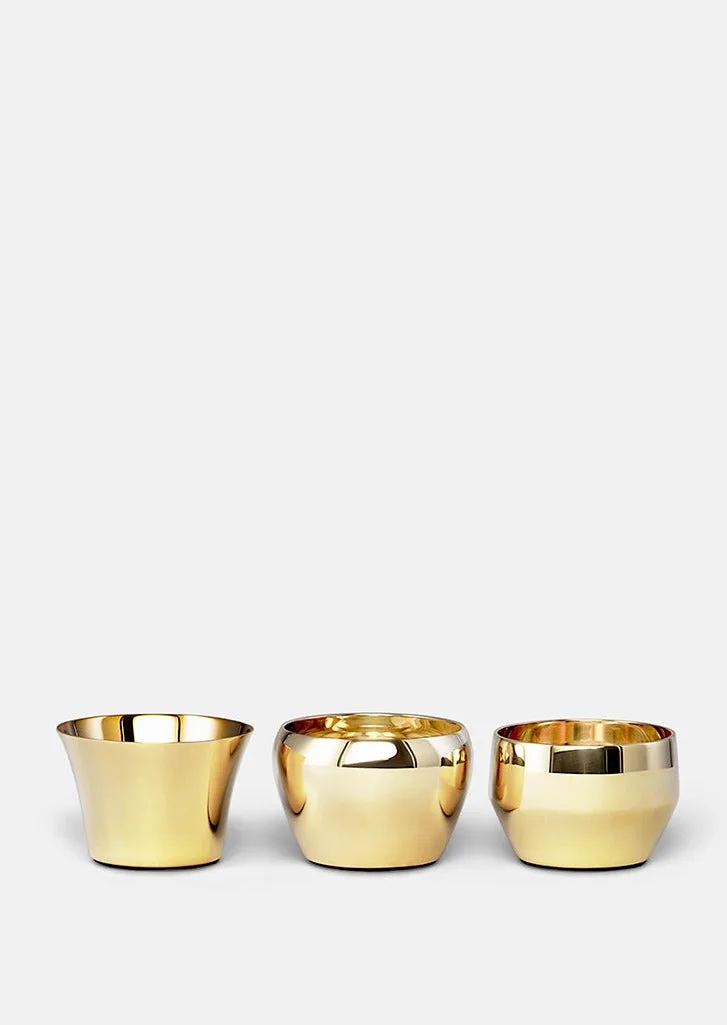 Kin Mässing - Set om 3 van Skultuna – productfoto