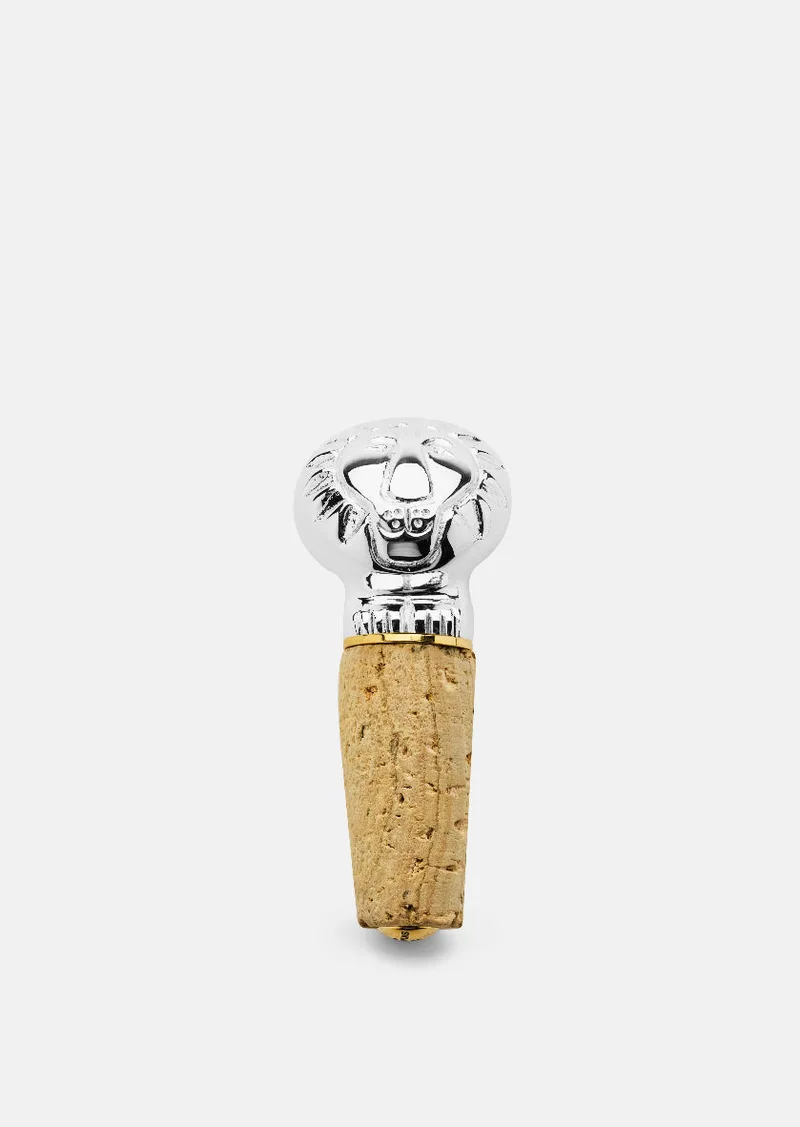 Lisa Larson x Skultuna - Vinkork Lejon - Silver Plated by Skultuna – product photo