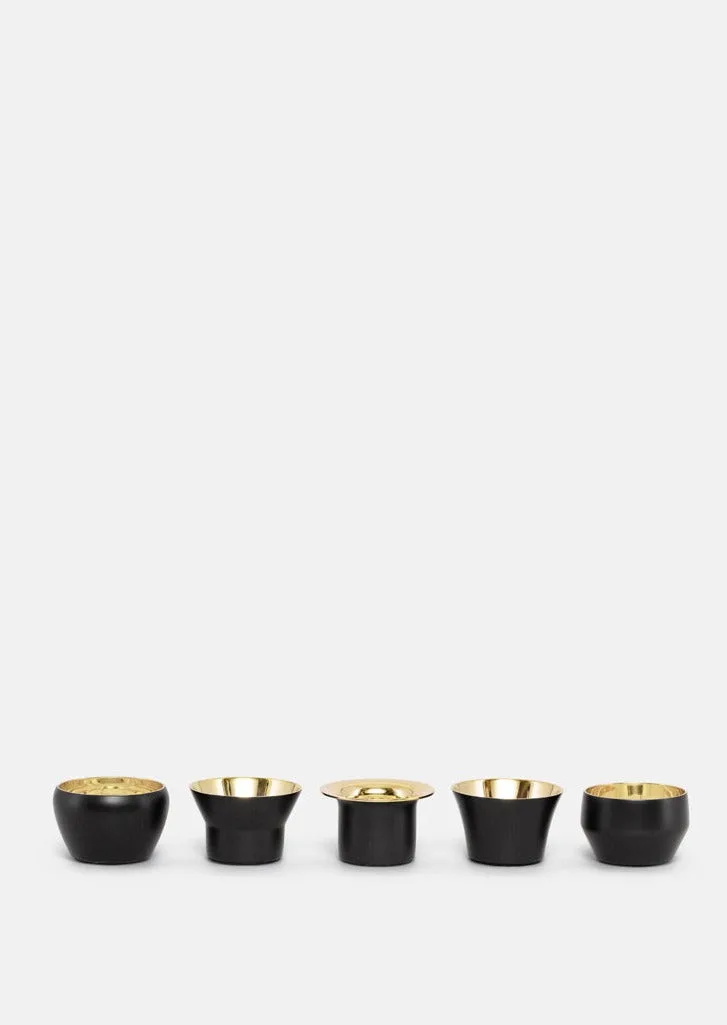 Kin Svart - Set om 5 van Skultuna – productfoto
