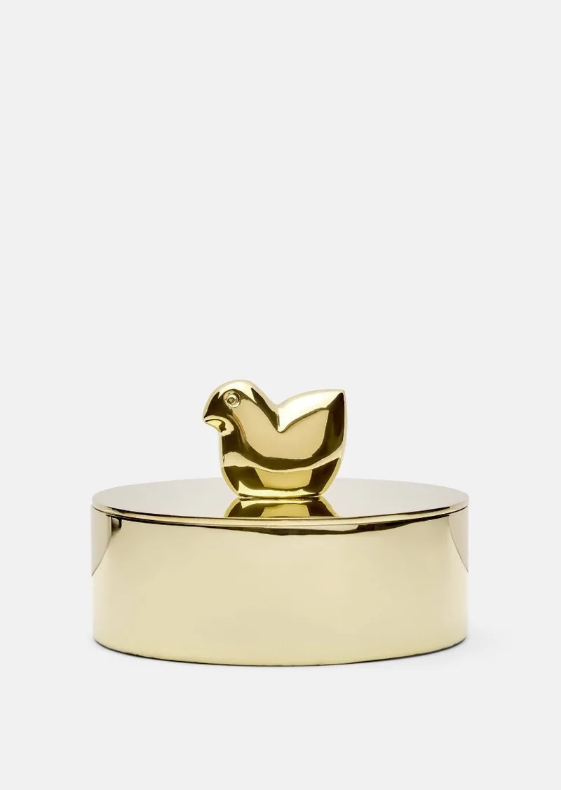 Lisa Larson x Skultuna - Ask med Duva van Skultuna – productfoto