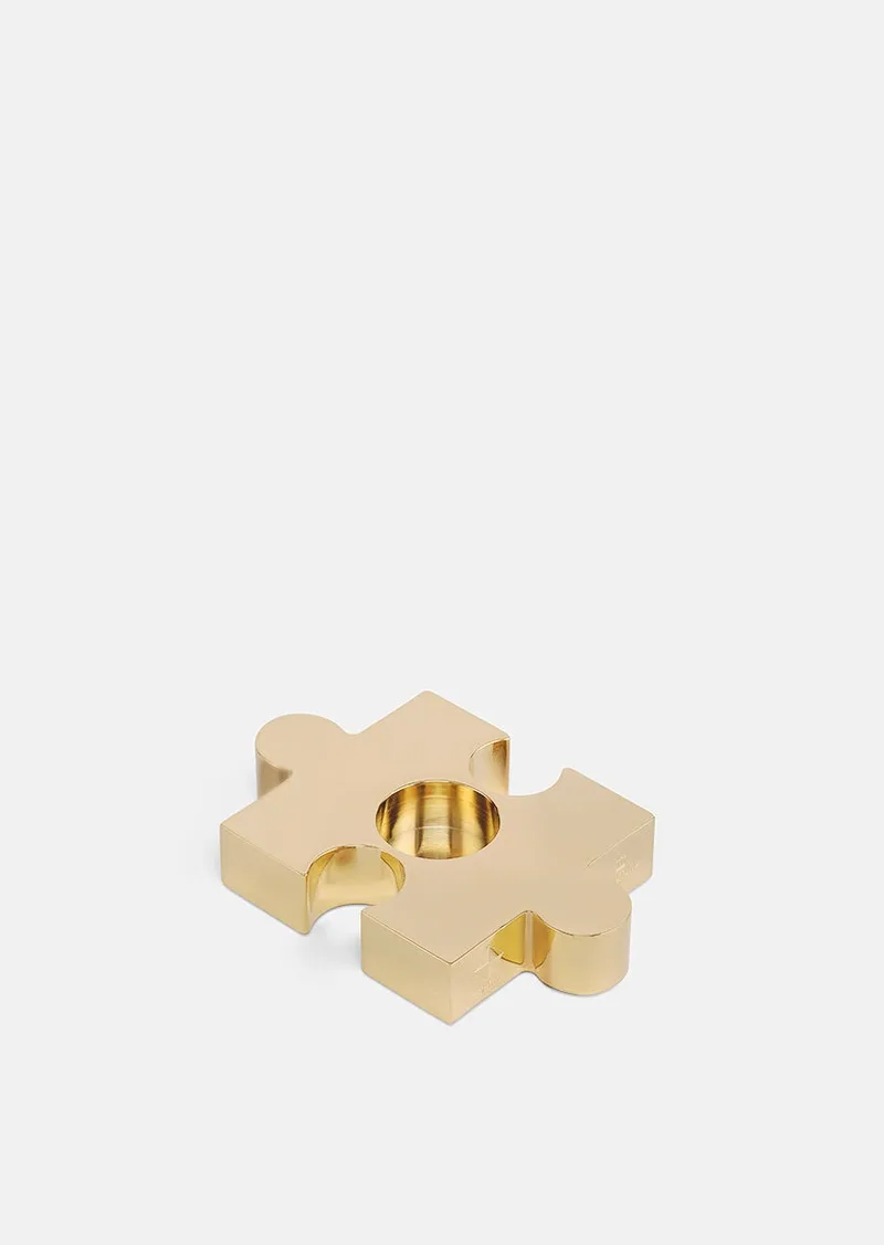 Project Playground Puzzle Ljushållare - Gold Plated by Skultuna – product photo