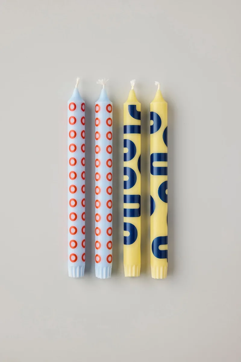 CANDLES YELLOW/BLUE von Studio About – Produktfoto