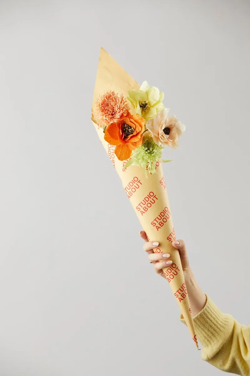 PAPER FLOWER BOUQUET, 5 PCS, SUNSHINE5 van Studio About – productfoto