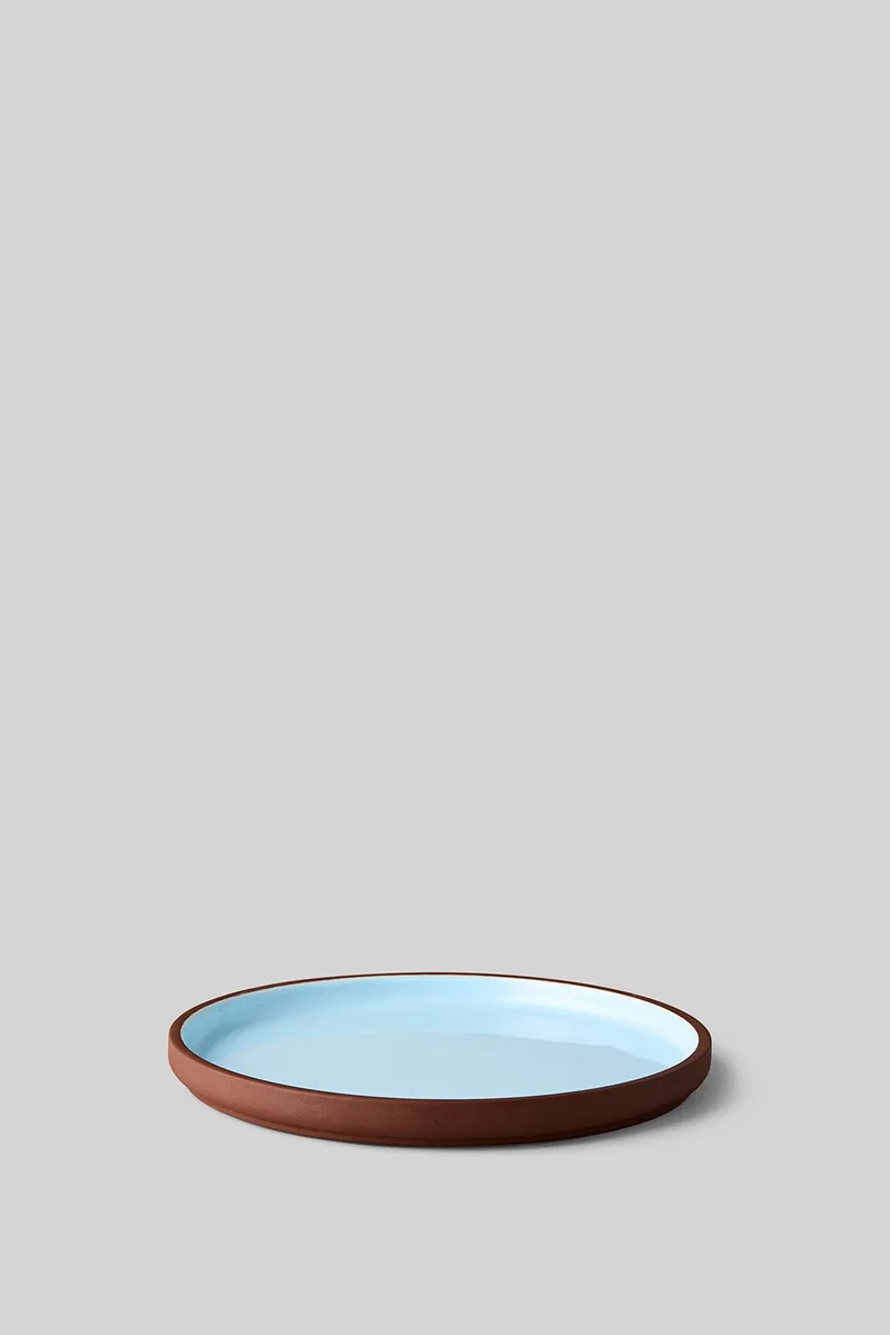 CLAYWARE, PLATE, MEDIUM, 2 PCS, TERRACOTTA/BLUE von Studio About – Produktfoto