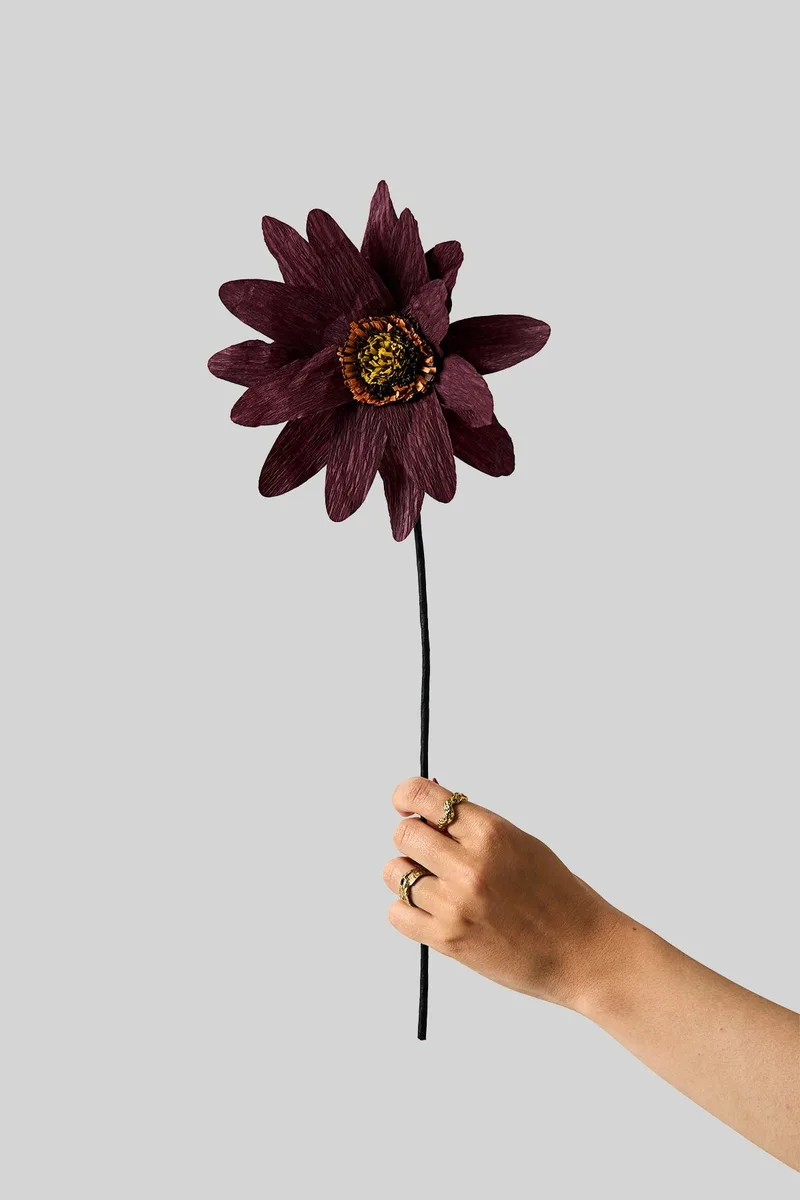 PAPER FLOWER, SUNFLOWER, BORDEAUX de Studio About – photo du produit