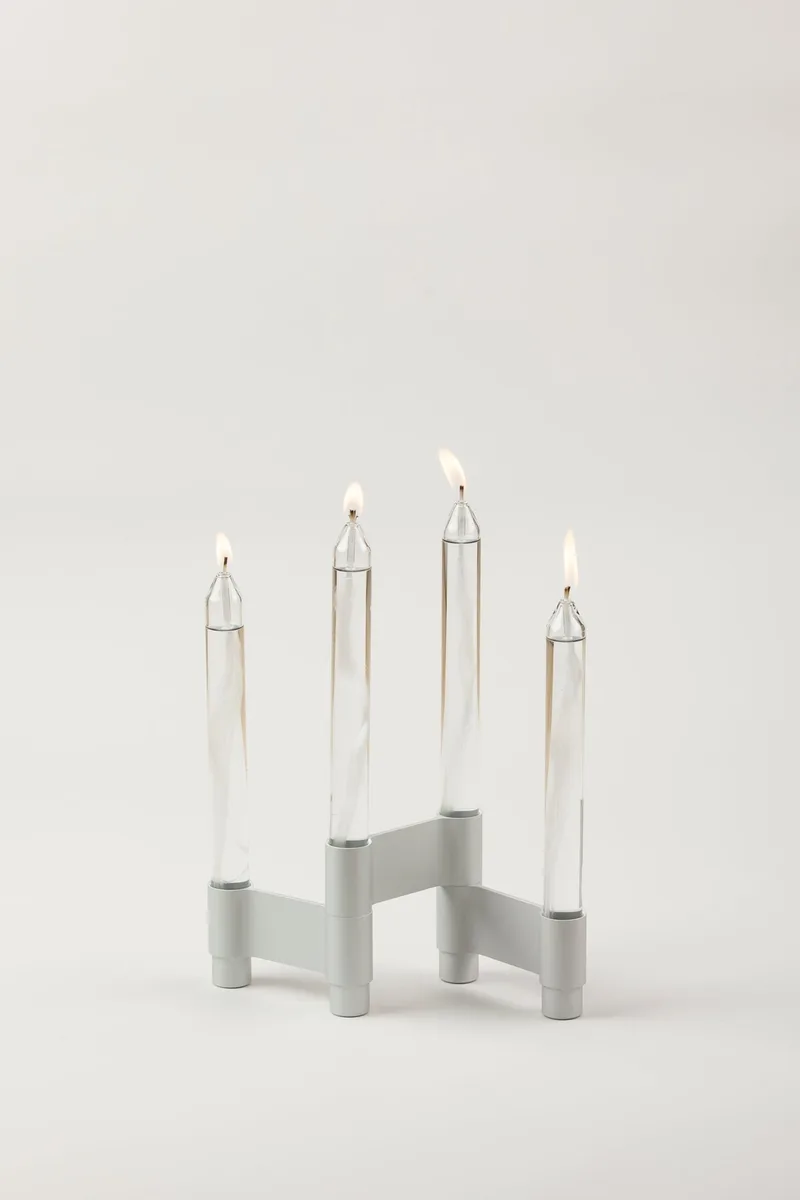 LINK, CANDLE HOLDER, MATT ALUMINUM de Studio About – photo du produit