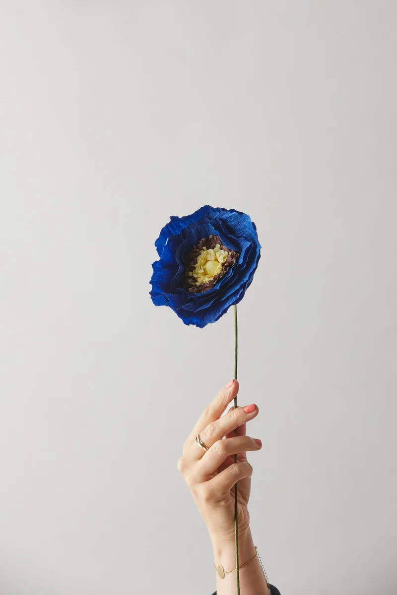 PAPER FLOWER, ICE POPPY, BLUE by Studio About – product photo