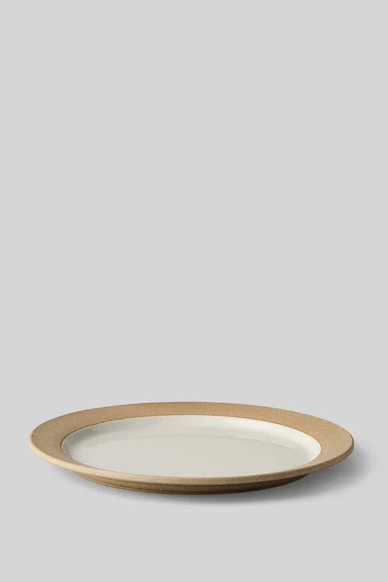 CLAYWARE, PLATE, LARGE, 2 PCS, SAND/GREY by Studio About – product photo