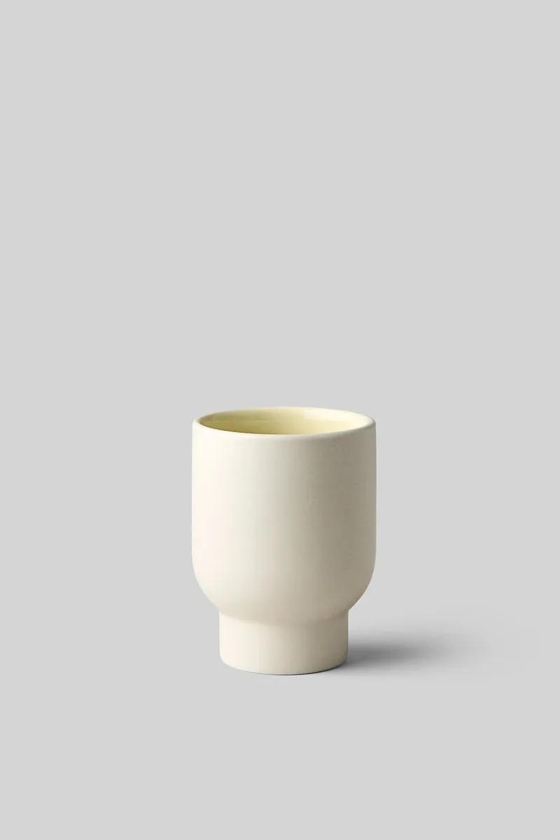 CLAYWARE, CUP, TALL, 2 PCS, IVORY/YELLOW by Studio About – product photo