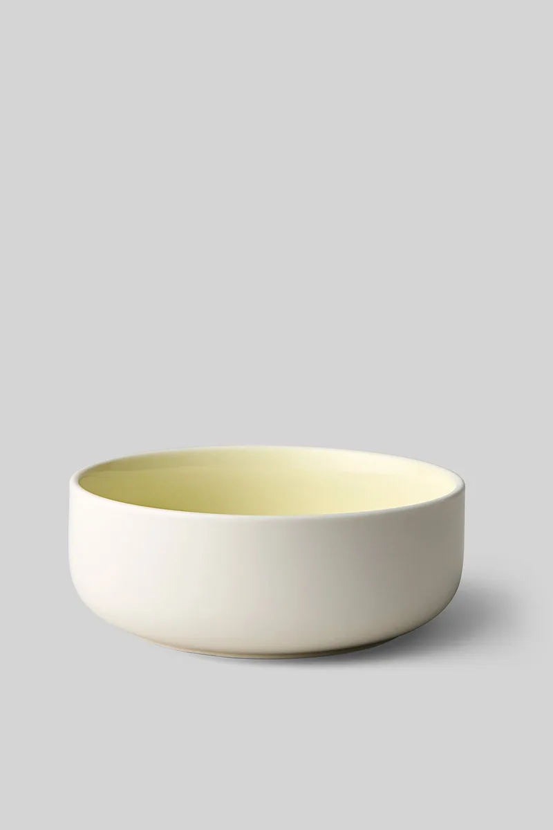 CLAYWARE, BRUNCH BOWL, 2 PCS, IVORY/YELLOW by Studio About – product photo