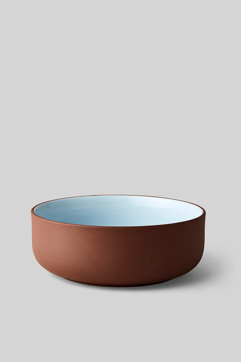 CLAYWARE, BRUNCH BOWL, 2 PCS, TERRACOTTA/BLUE van Studio About – productfoto