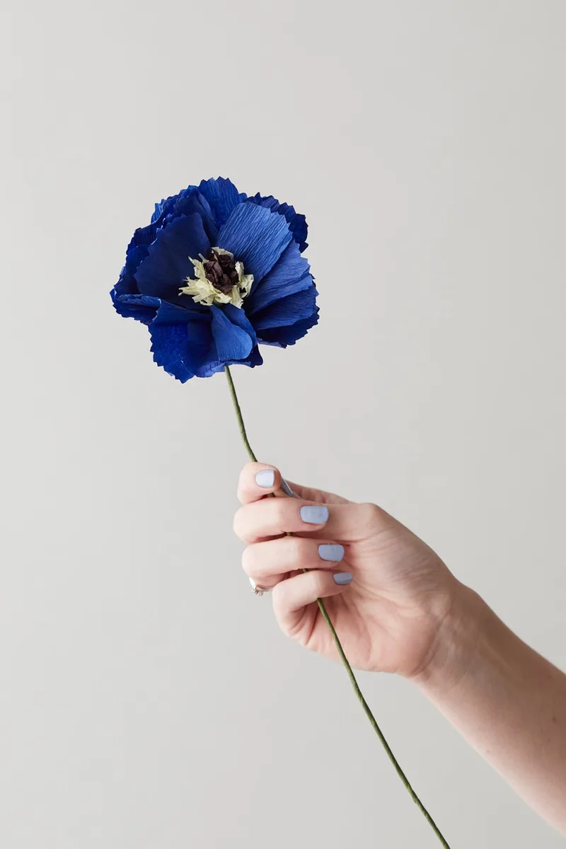 PAPER FLOWER, PEONY, BLUE von Studio About – Produktfoto
