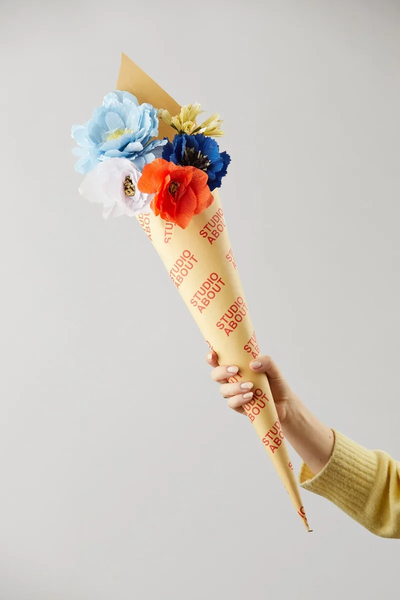 PAPER FLOWER BOUQUET, 5 PCS, BECAUSE5 van Studio About – sfeerfoto