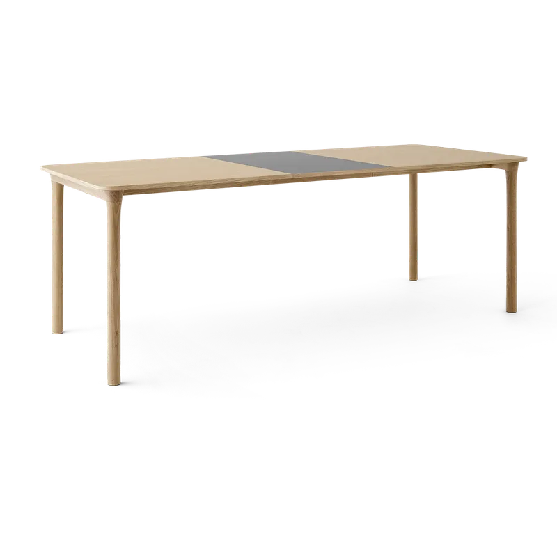 Arc Dining Table by TAKT in Natural oak and Natural oak, Oak veneer, Ext-50 0752 Light grey nano laminate – product photo 2 of 2
