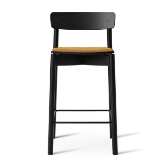 Cross Bar Chair by TAKT in 65 cm, Oak black, Remix 422 Golden ochre – product photo 2 of 2