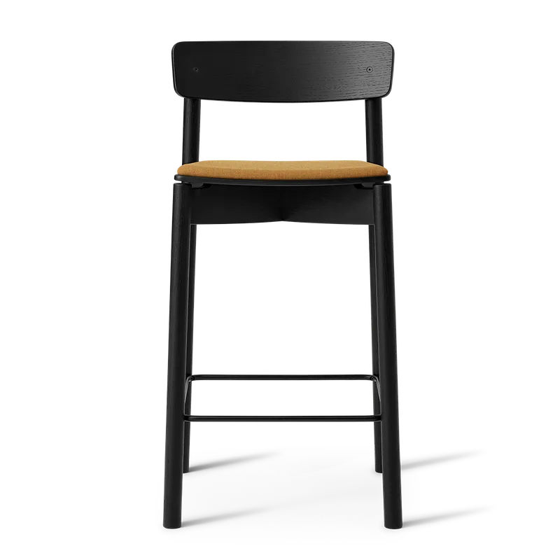 Cross Bar Chair by TAKT in 65 cm, Oak black, Remix 422 Golden ochre – product photo 2 of 2
