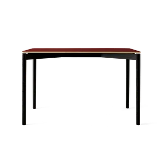 Cross Table 120 by TAKT in Oak Black lacquer, 0751 Deep red nano laminate – product photo 2 of 2