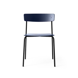 Cross Chair Tube von TAKT in Black tube, Oak Iron blue, Ohne – Produktfoto 2 von 2