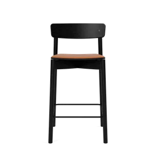 Cross Bar Chair de TAKT en 65 cm, Oak black, LEAP® cognac – photo du produit 2 sur 2