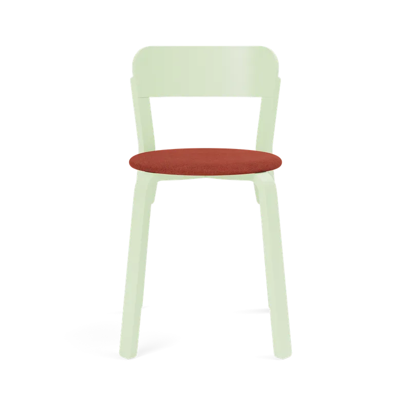 Turn Chair by TAKT in Beech Copper green lacquer, Remix 653 Japan red – product photo 2 of 2