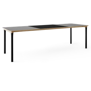 Arc Dining Table by TAKT in Natural oak and black beech, 0752 Light grey nano laminate, Ext-92 0720 Black nano laminate – product photo 2 of 2