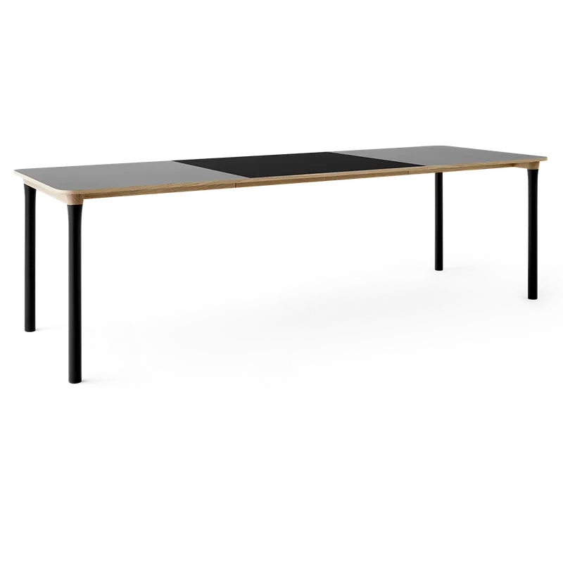 Arc Dining Table by TAKT in Natural oak and black beech, 0752 Light grey nano laminate, Ext-92 0720 Black nano laminate – product photo 2 of 2