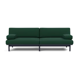 Spoke Sofa by TAKT in Oak Black blue lacquer, Autumn 0971 Dark green, X2 – product photo 2 of 2
