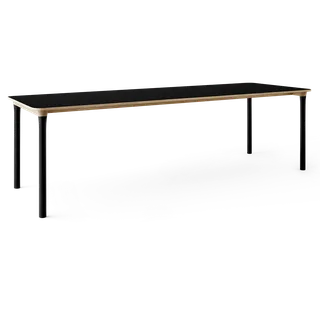 Arc Dining Table by TAKT in Natural oak and black beech, 0720 Black nano laminate, Ext-92 0720 Black nano laminate – product photo 2 of 2